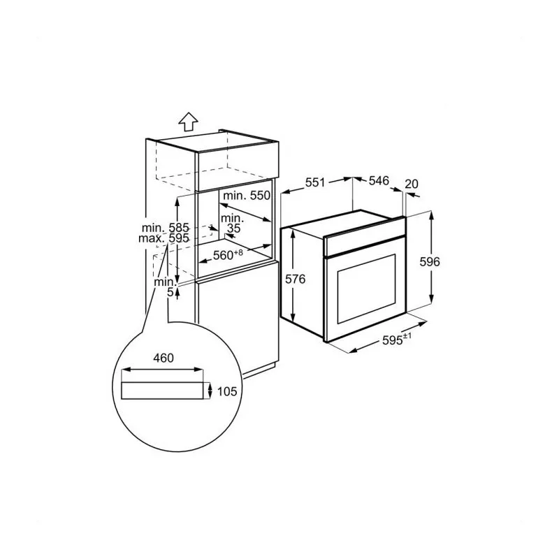 AEG ugradna rerna OK8NW00MB