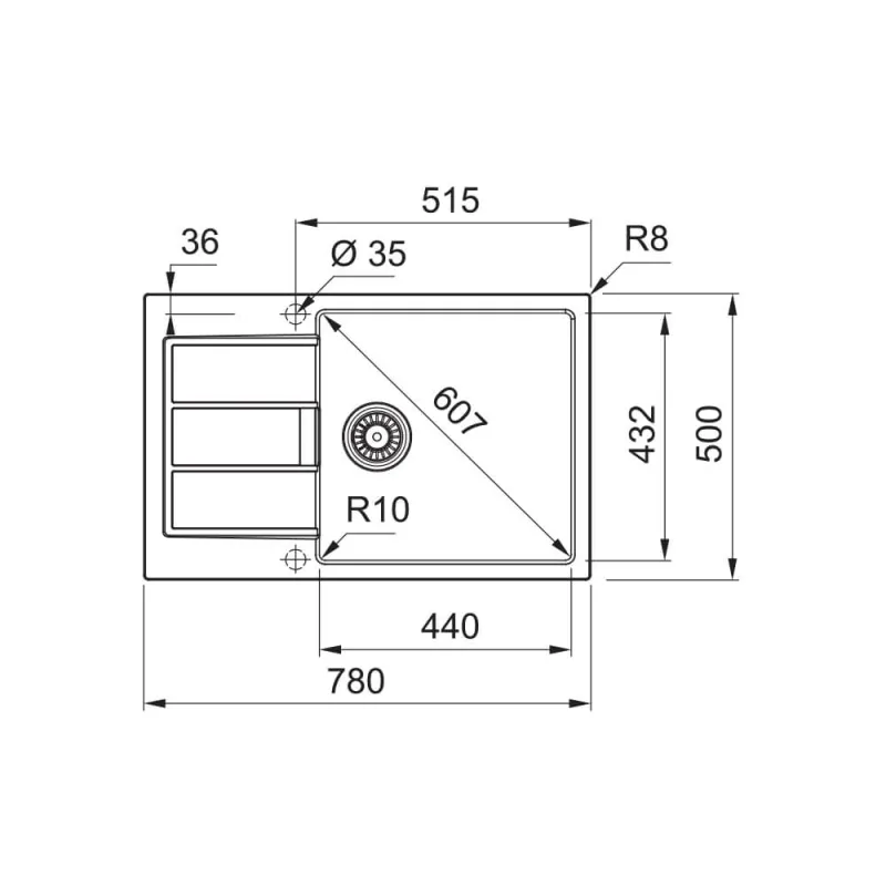Franke sudopera Sirius 2 S2D 611-78 XL 143.0590.221