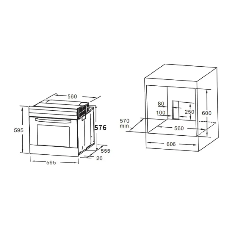 Midea ugradna rerna 65M90M1