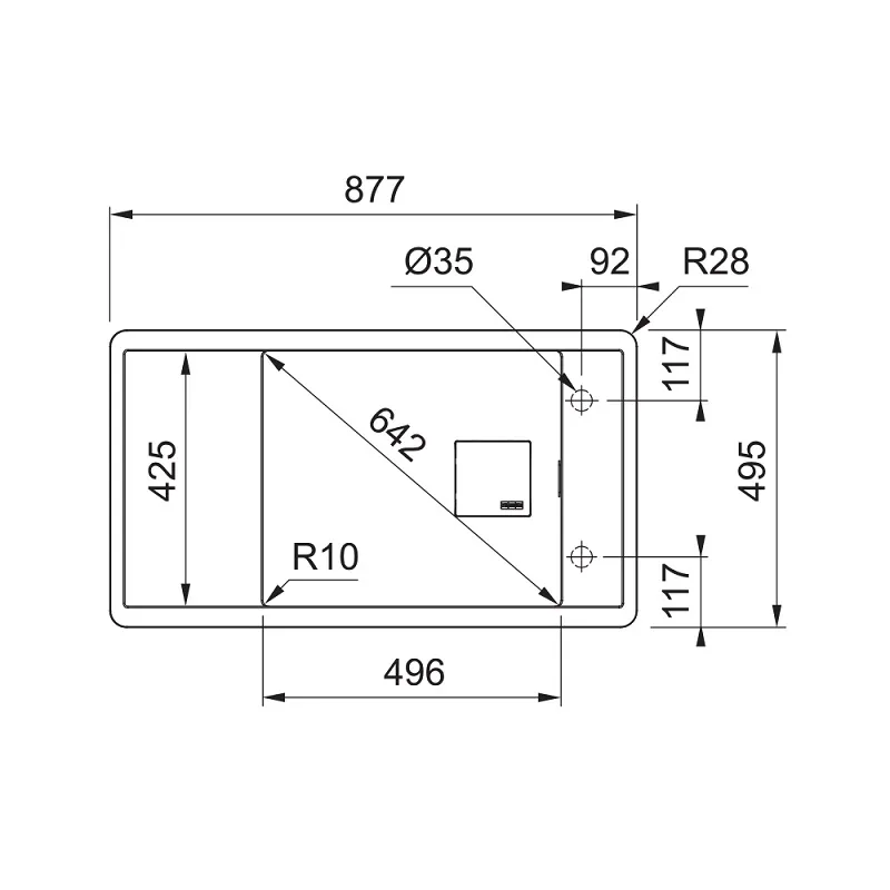 Franke sudopera Fresno FSG 611-87 114.0627.323