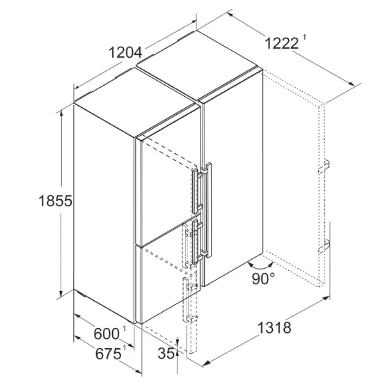 Liebherr side by side frižider XRCsd 5255