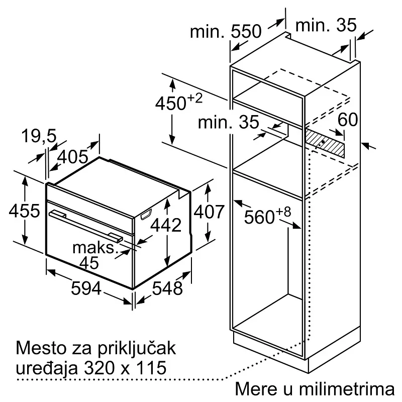 Bosch ugradna rerna CSG7361B1
