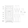mQuvée podpultna vinska vitrina WineCave 700 40D WCD40AB
