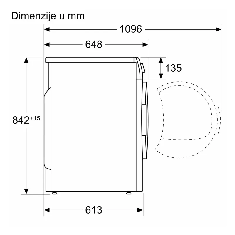 Bosch mašina za sušenje veša WTH83256BY