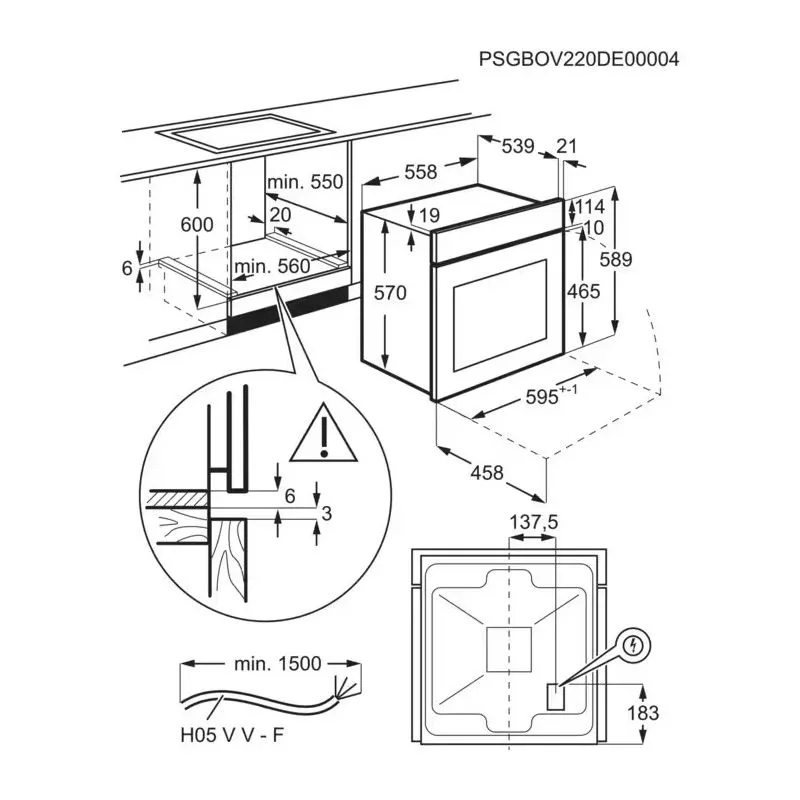 Electrolux ugradna rerna EOH4P56BX