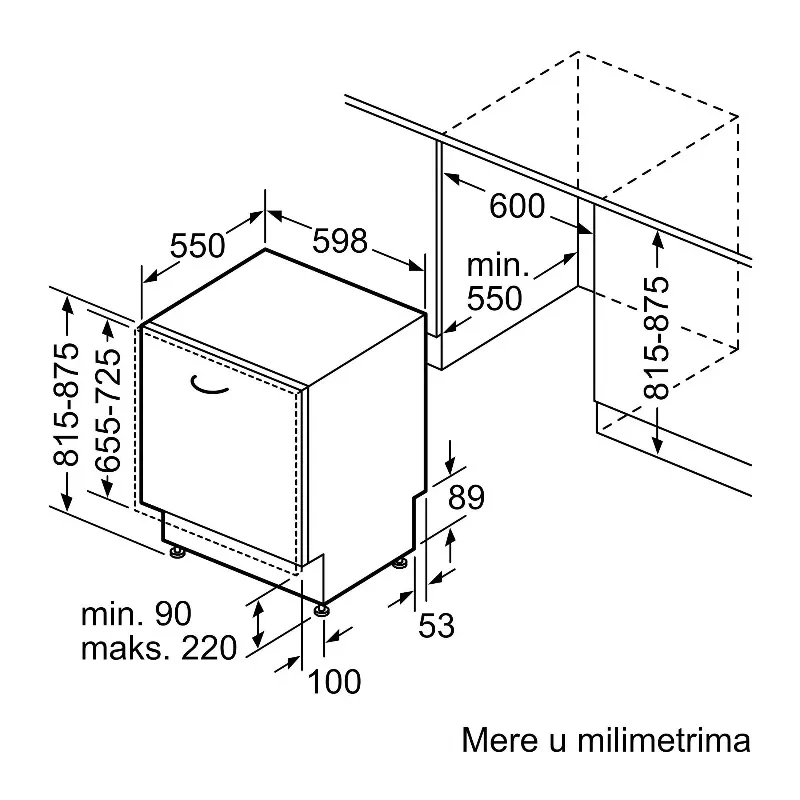 Bosch ugradna sudomašina SMV4HCX07E