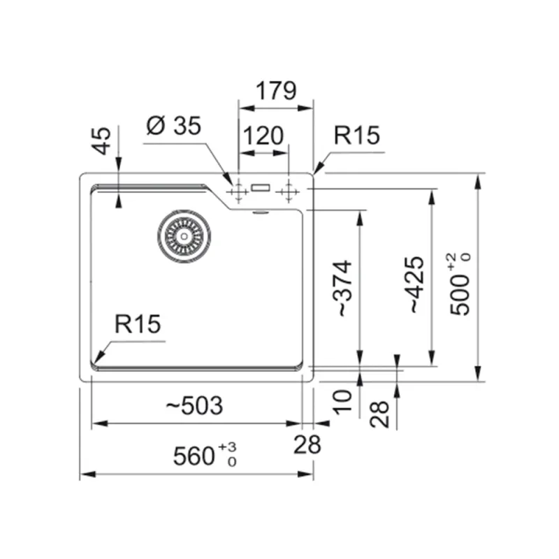 Franke sudopera UBG 610-50 A 114.0682.600