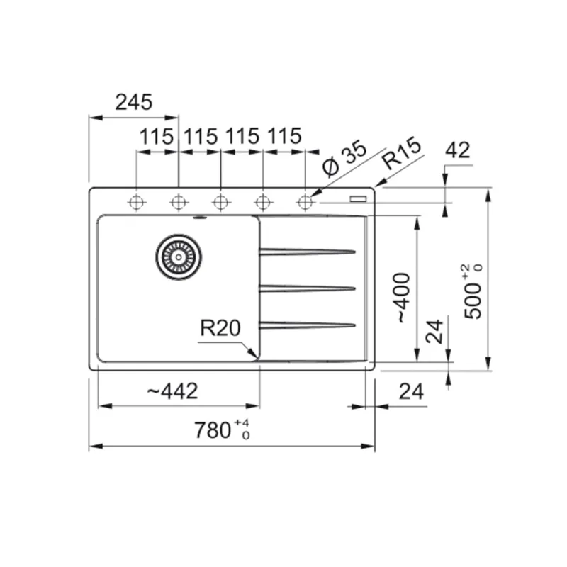 Franke sudopera CNG 611-78 A 114.0658.592