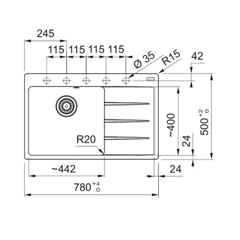Franke sudopera CNG 611-78 A 114.0685.103