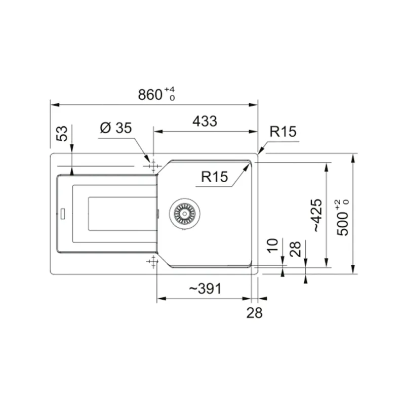 Franke sudopera UBG 611-86 114.0686.757
